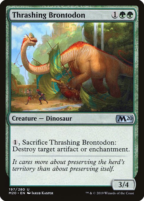 Thrashing Brontodon - Core Set 2020 #197