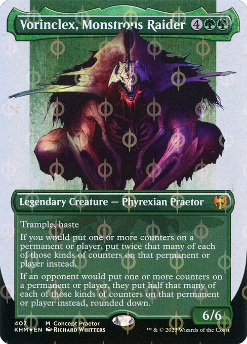 Vorinclex, Monstrous Raider (Concept Praetor) (Step-and-Compleat Foil) - Kaldheim #407