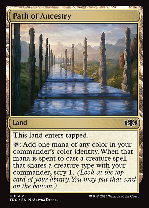 Path of Ancestry - Tarkir: Dragonstorm Commander #382