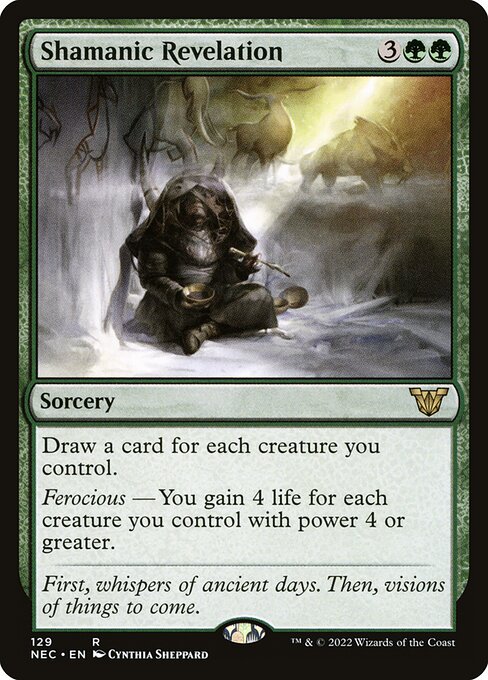 Shamanic Revelation - Neon Dynasty Commander #129
