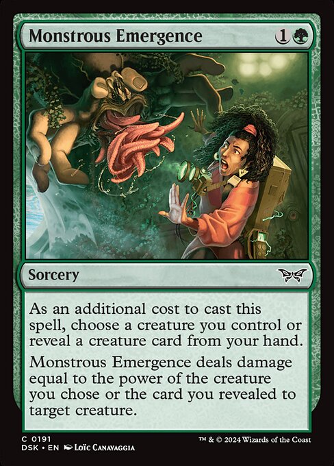 Monstrous Emergence - Duskmourn: House of Horror #191