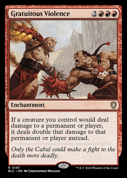 Gratuitous Violence - Bloomburrow Commander #197