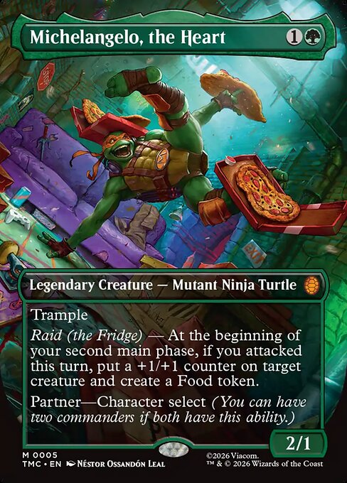 Michelangelo, the Heart (0005) (Borderless) - Teenage Mutant Ninja Turtles Eternal #5