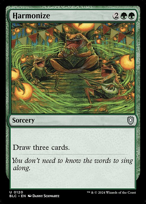 Harmonize - Bloomburrow Commander #120