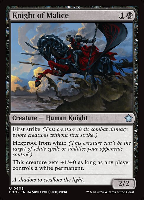 Knight of Malice - Foundations #608