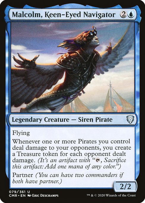 Malcolm, Keen-Eyed Navigator - Commander Legends #79