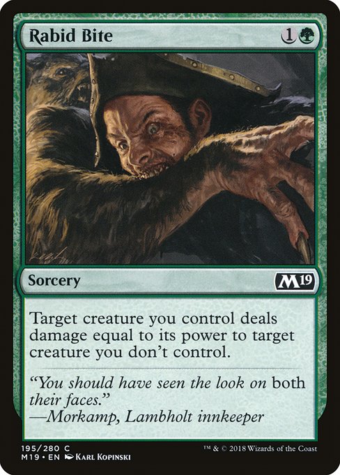 Rabid Bite - Core Set 2019 #195