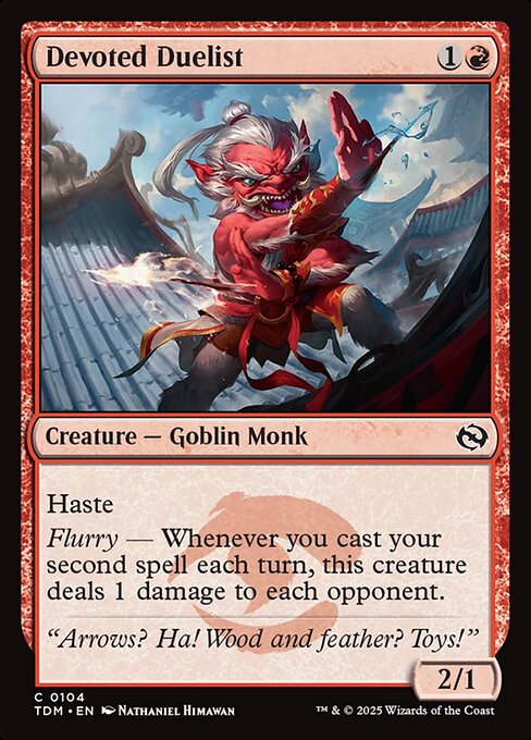 Devoted Duelist - Tarkir: Dragonstorm:  - 104 - Near Mint Foil