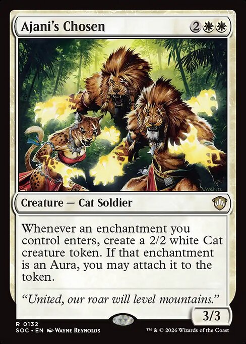 Ajani's Chosen - Secrets of Strixhaven Commander #132