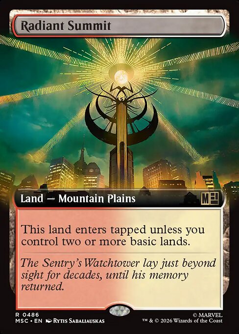 Radiant Summit (Extended Art) - Marvel Super Heroes Commander #486