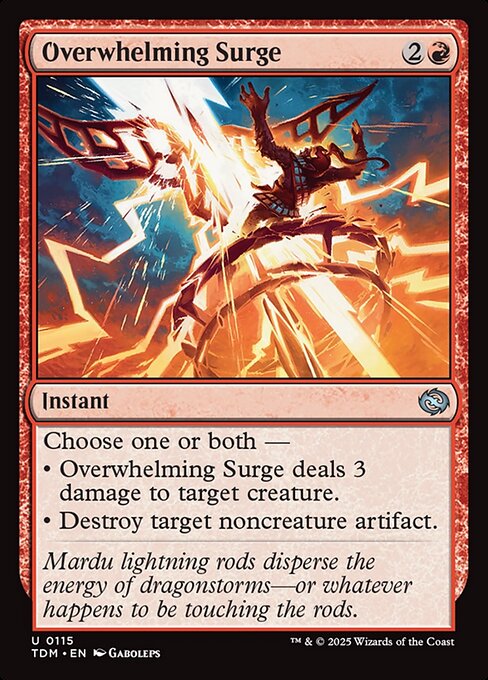 Overwhelming Surge - Tarkir: Dragonstorm:  - 115 - Near Mint Foil