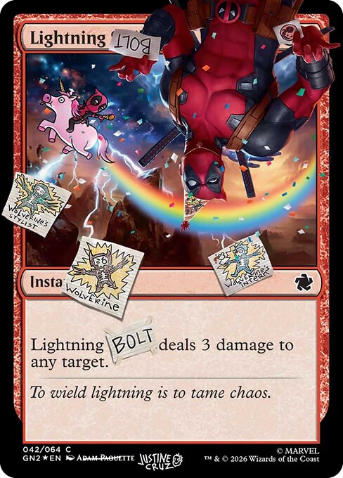 Lightning Bolt (042) (Pool Party Foil) - Secret Lair Drop #IFIYW-7