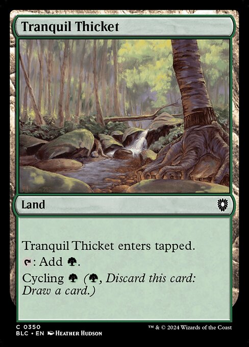 Tranquil Thicket - Bloomburrow Commander #350