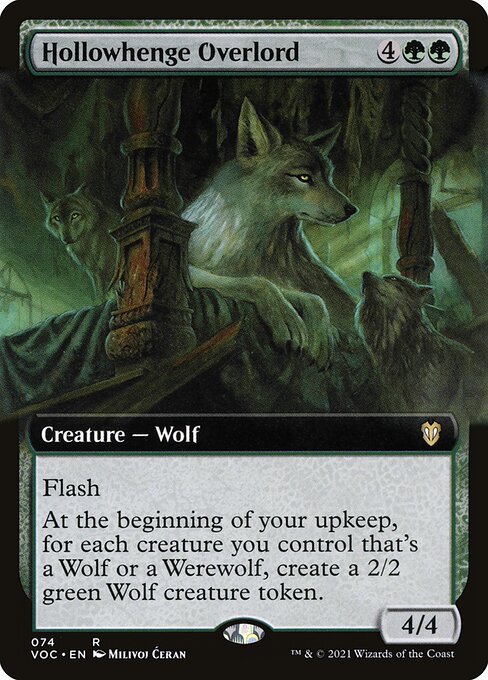 Hollowhenge Overlord (Extended Art) - Crimson Vow Commander #74