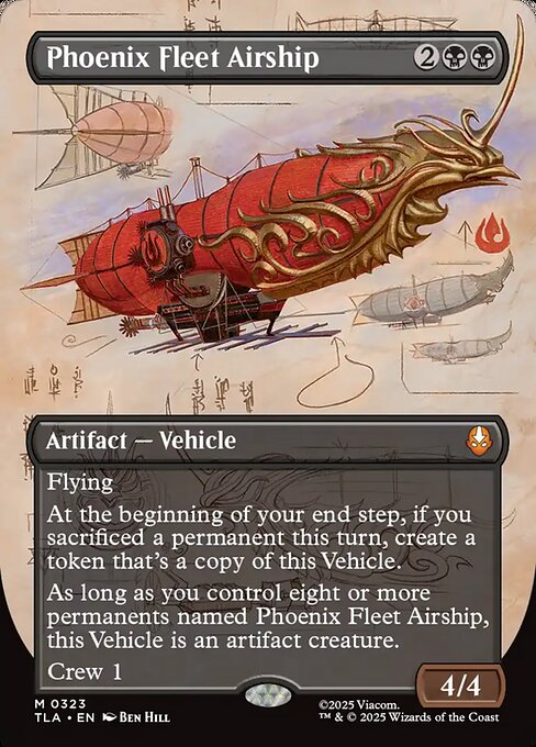 Phoenix Fleet Airship (Borderless) - Avatar: The Last Airbender #323