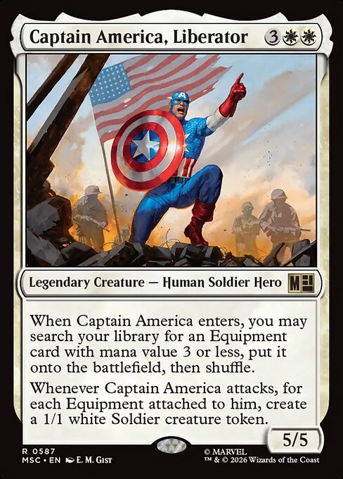 Captain America, Liberator - Marvel Super Heroes Commander #587