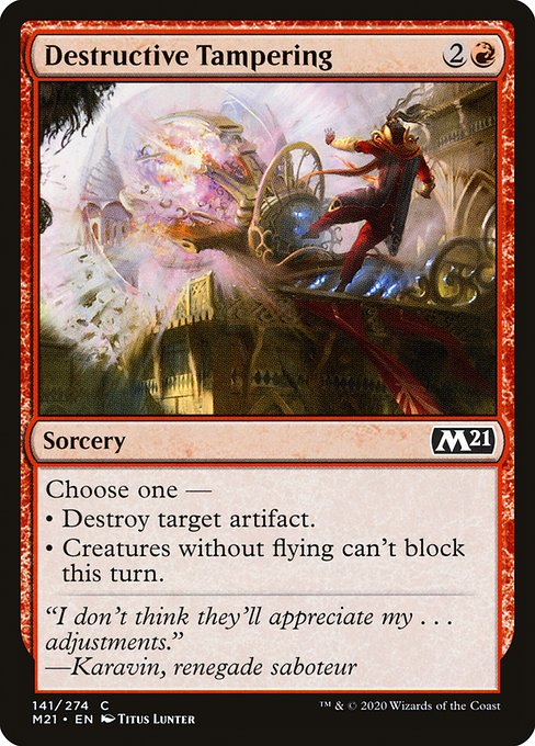 Destructive Tampering - Core Set 2021 #141