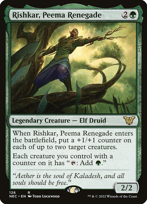 Rishkar, Peema Renegade - Neon Dynasty Commander #126