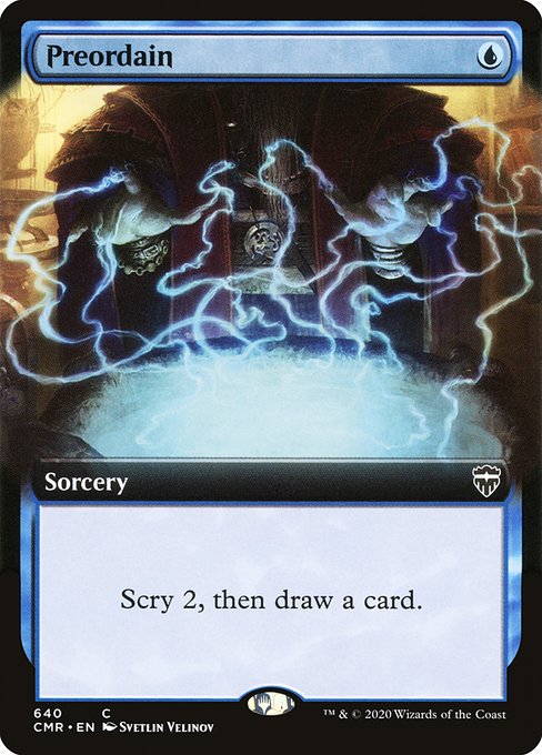 Preordain (Extended Art) - Commander Legends #640