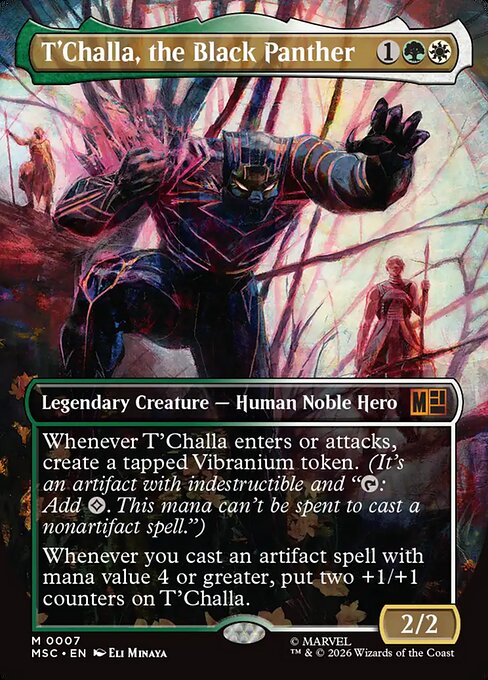 T'Challa, the Black Panther (Borderless) - Marvel Super Heroes Commander #7