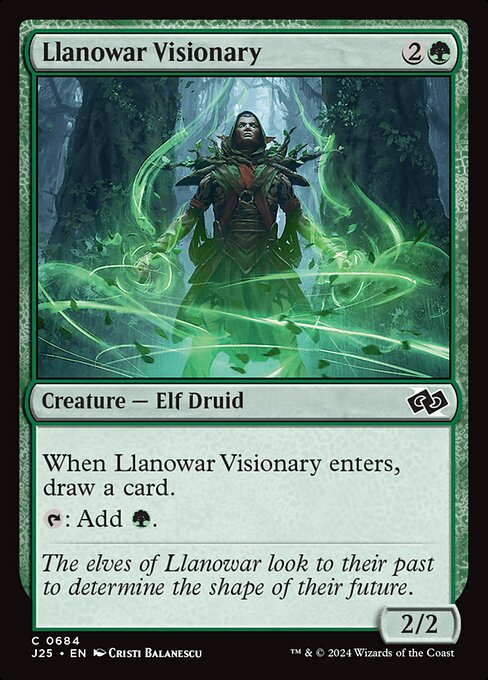 Llanowar Visionary - Foundations Jumpstart #684