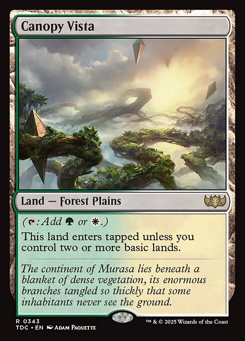 Canopy Vista - Tarkir: Dragonstorm Commander #343