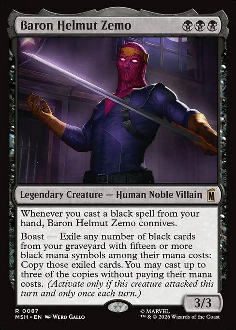 Baron Helmut Zemo - Marvel Super Heroes #87