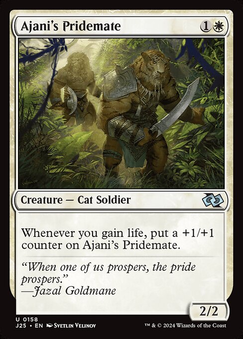 Ajani's Pridemate - Foundations Jumpstart:  - 158 - Near Mint