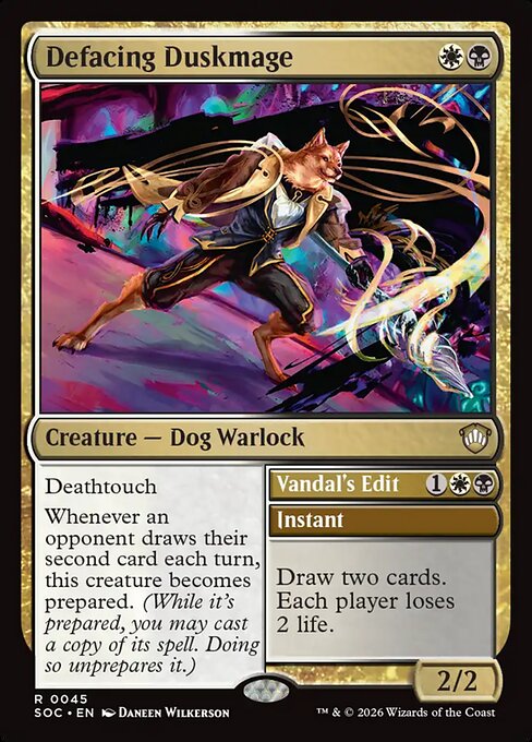 Defacing Duskmage - Secrets of Strixhaven Commander #45