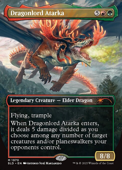 Dragonlord Atarka (Rainbow Foil) - Secret Lair Drop #1970