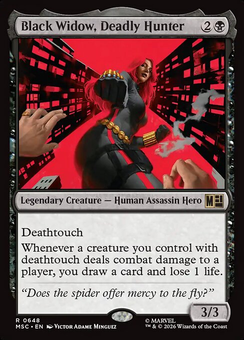 Black Widow, Deadly Hunter - Marvel Super Heroes Commander #648