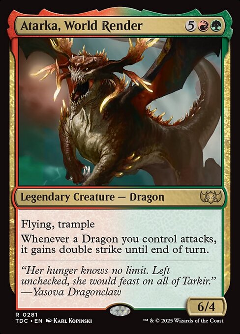 Atarka, World Render - Tarkir: Dragonstorm Commander #281
