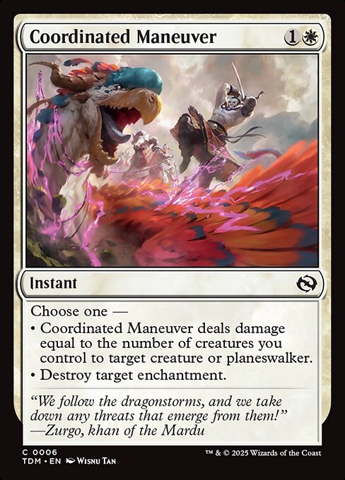 Coordinated Maneuver - Tarkir: Dragonstorm:  - 6 - Near Mint Foil
