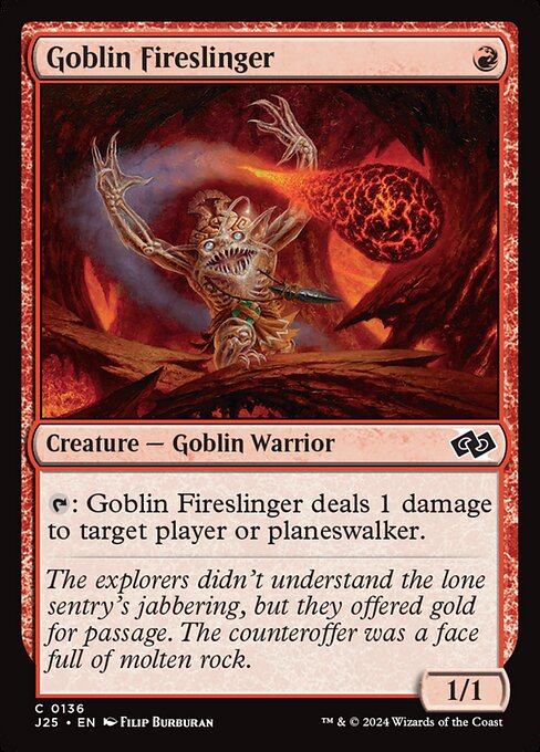 Goblin Fireslinger - Foundations Jumpstart #136
