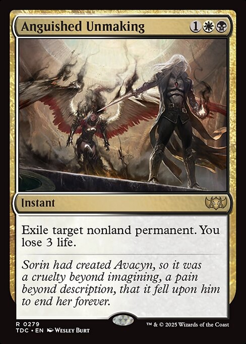 Anguished Unmaking - Tarkir: Dragonstorm Commander #279