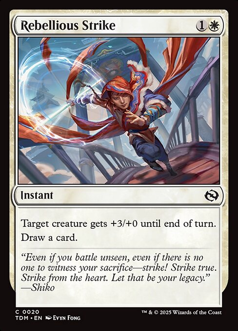 Rebellious Strike - Tarkir: Dragonstorm:  - 20 - Near Mint Foil