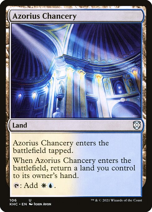 Azorius Chancery - Kaldheim Commander #106