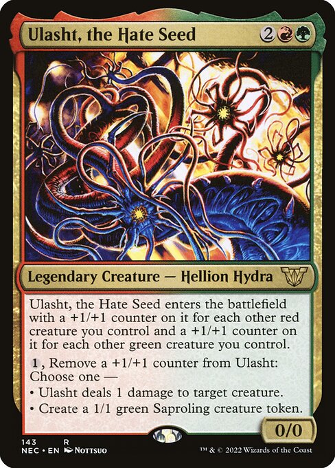 Ulasht, the Hate Seed - Neon Dynasty Commander #143