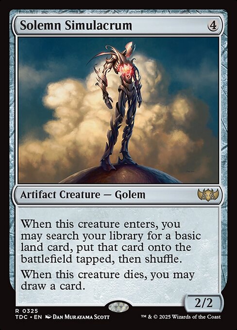 Solemn Simulacrum - Tarkir: Dragonstorm Commander #325