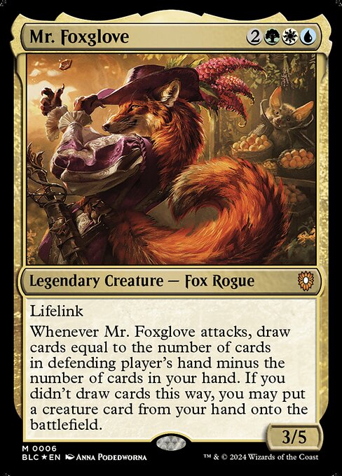 Mr. Foxglove - Bloomburrow Commander #6