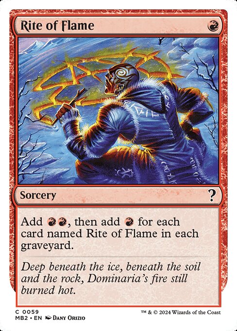 Rite of Flame (White Border) - Mystery Booster 2 #59