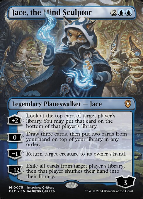 Jace, the Mind Sculptor (Borderless) - Bloomburrow Commander #75