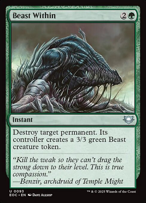 Beast Within - Edge of Eternities Commander #93