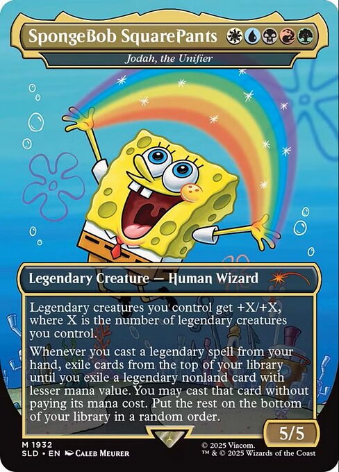 SpongeBob SquarePants - Jodah, the Unifier (Rainbow Foil) - Secret Lair Drop #1932
