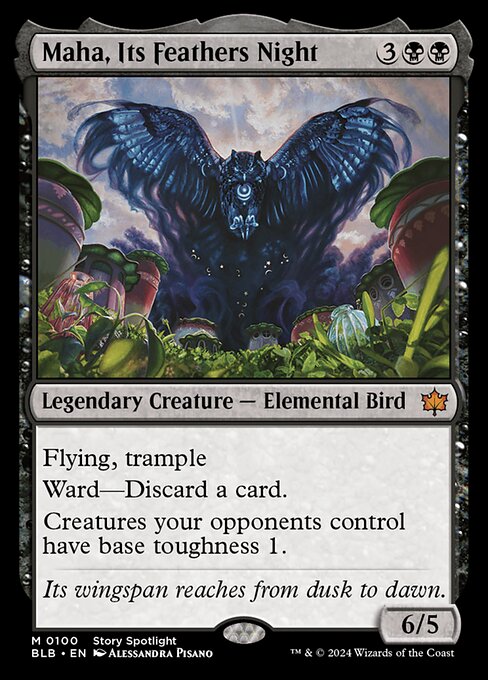 Maha, Its Feathers Night - Bloomburrow #100