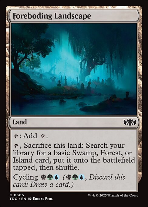 Foreboding Landscape - Tarkir: Dragonstorm Commander #365
