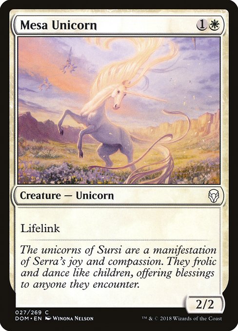 Mesa Unicorn - Dominaria #27