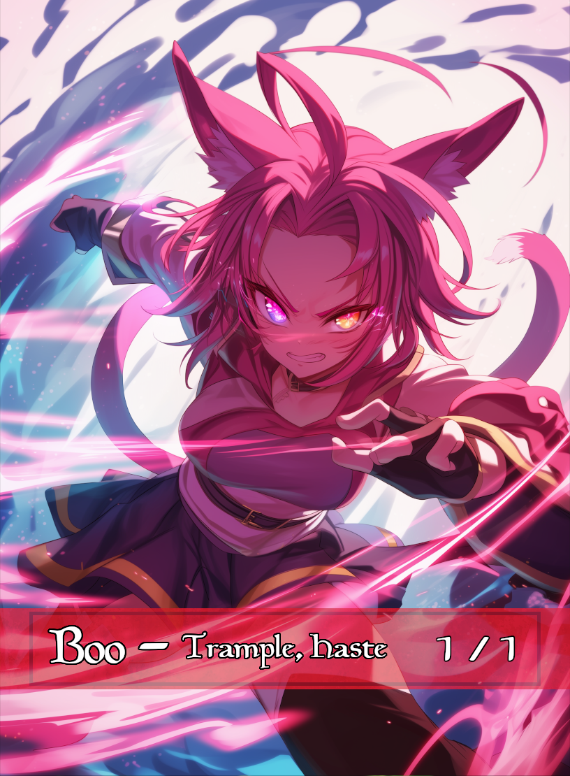 Boo token - custom Anime art design for tabletop gaming