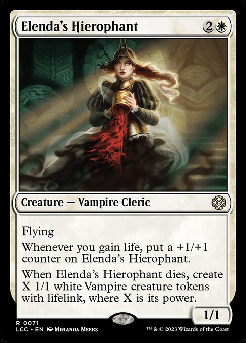 Elenda's Hierophant - The Lost Caverns of Ixalan Commander #71