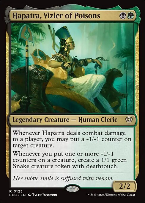 Hapatra, Vizier of Poisons - Lorwyn Eclipsed Commander #123